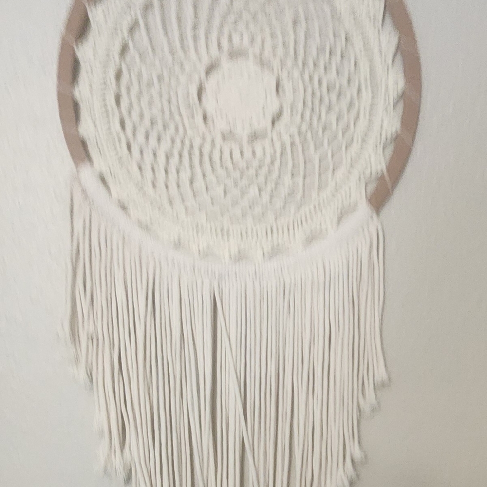 Elegant Cream Dreamcatcher Wall Decor